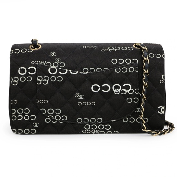 Chanel COCO Logo Medium Double Flap Classic - Picture 4 of 14